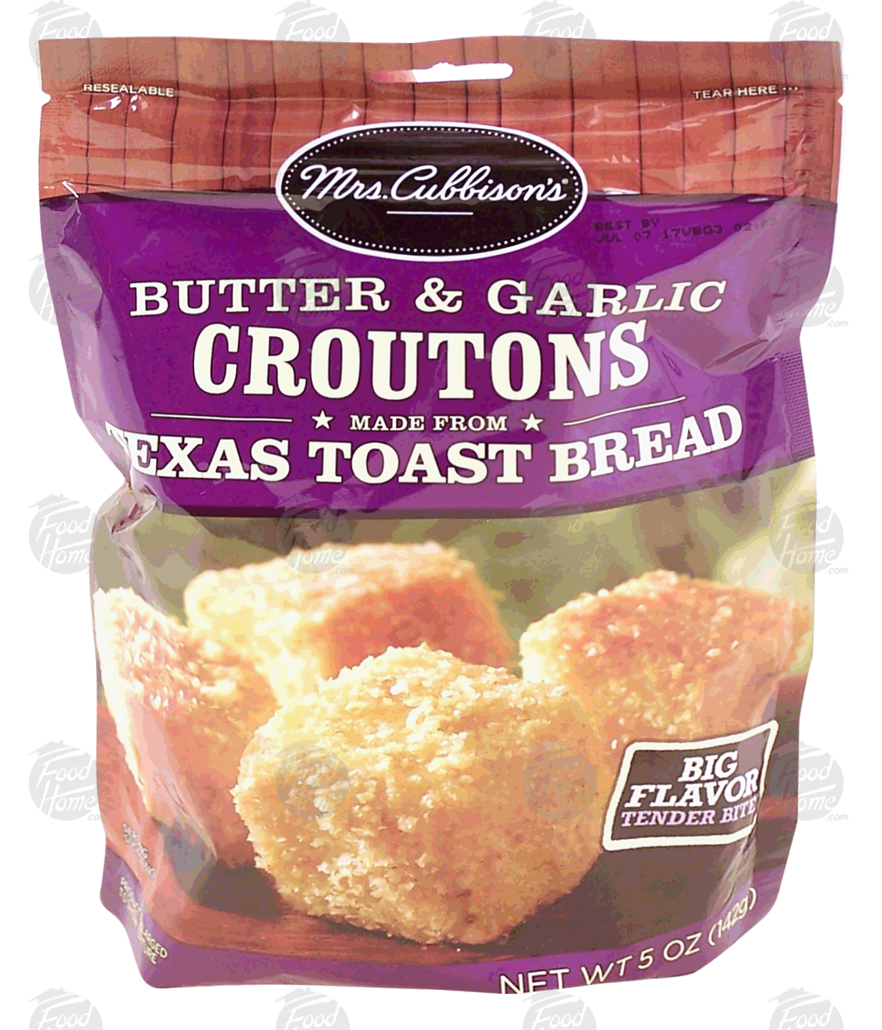 Mrs. Cubbison's  butter & garlic croutons made from Texas toast bread Full-Size Picture